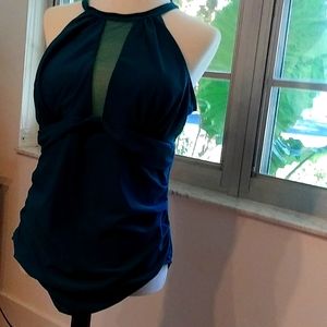 Teal Bathing Suit.  size 18W